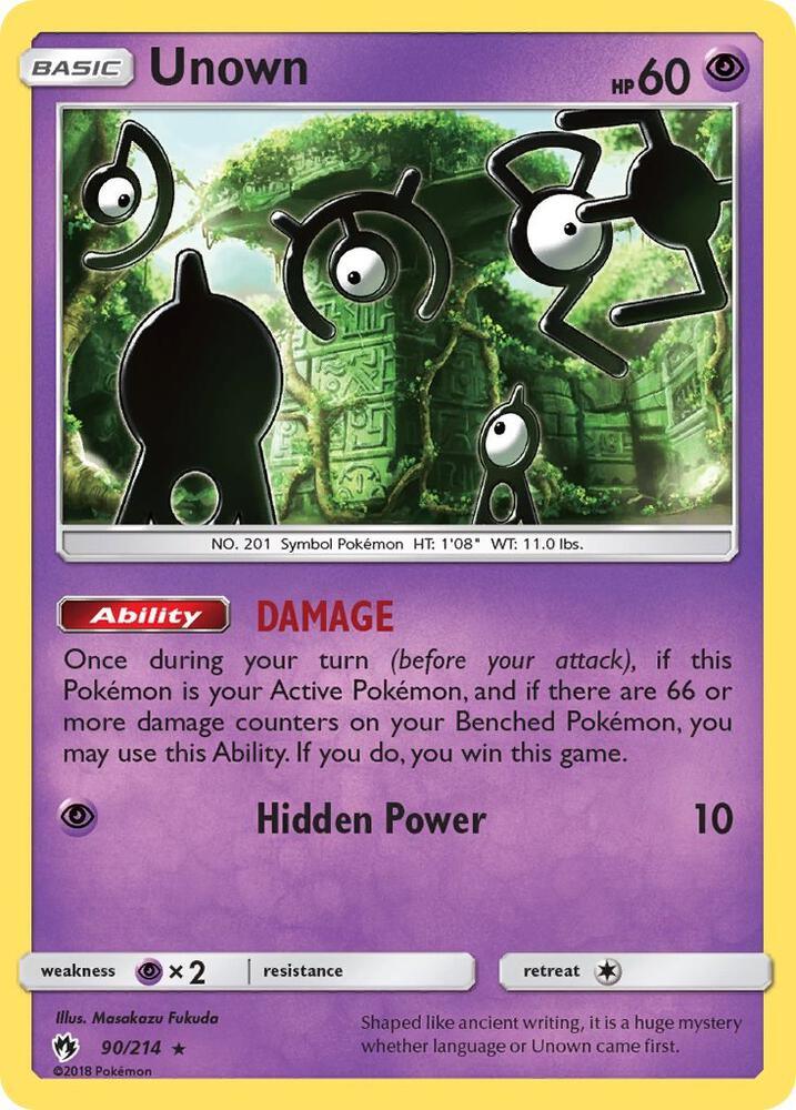 LOT 90/214 Unown R