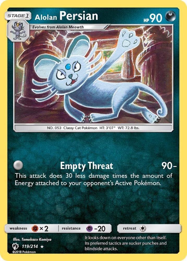 LOT 119/214 Alolan Persian R
