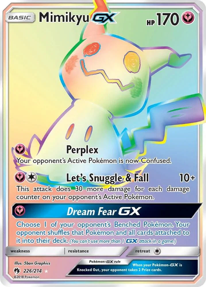 LOT 226/214 Mimikyu GX SR