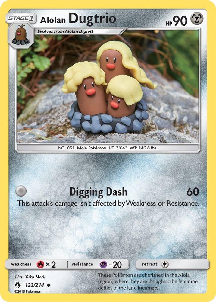 LOT 123/214 Alolan Dugtrio U