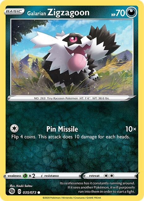 [Reverse Holo] CPA 35/73 Galarian Zigzagoon C