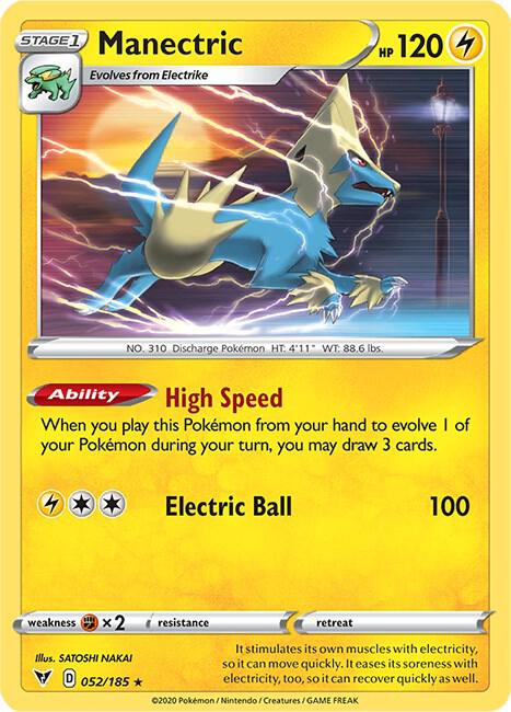 [Reverse Holo] VIV 052/185 Manectric R