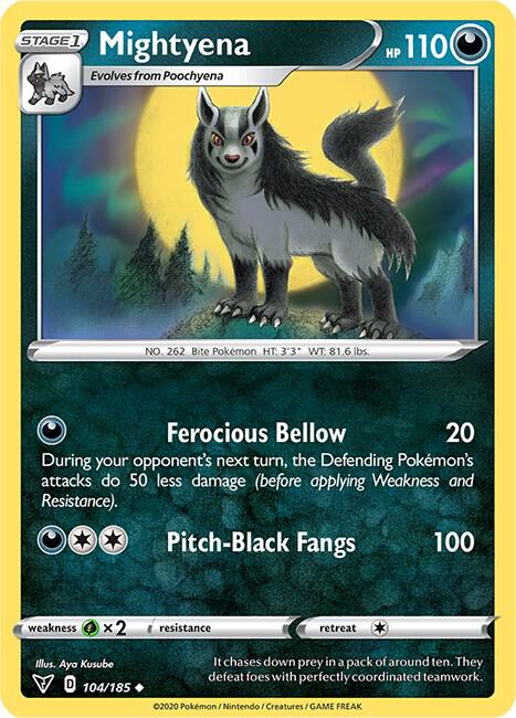 [Reverse Holo] VIV 104/185 Mightyena U