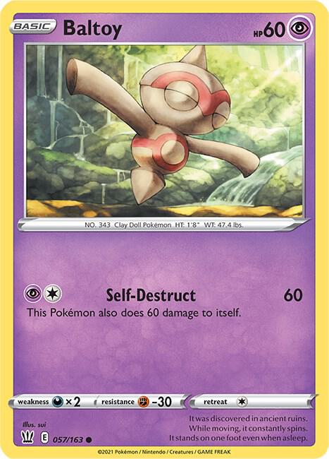 [Reverse Holo] BST 057/163 Baltoy C