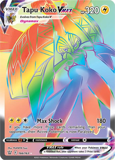 BST 166/163 Tapu Koko VMAX SR