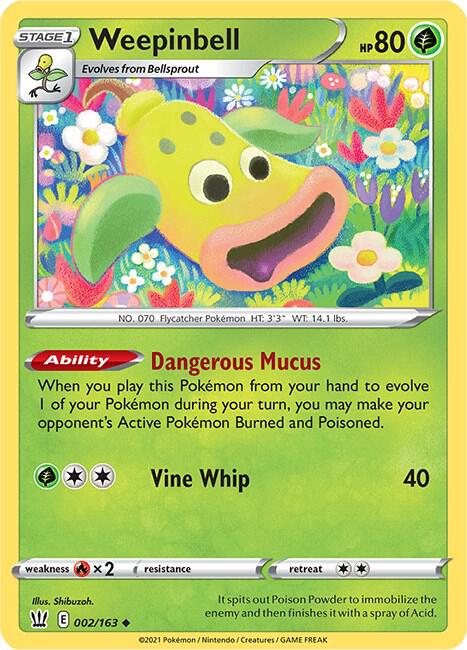 [Reverse Holo] BST 002/163 Weepinbell U