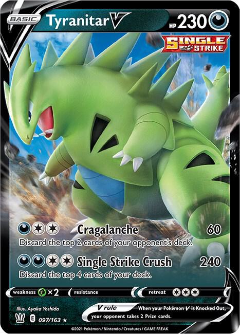 BST 097/163 Tyranitar V SR