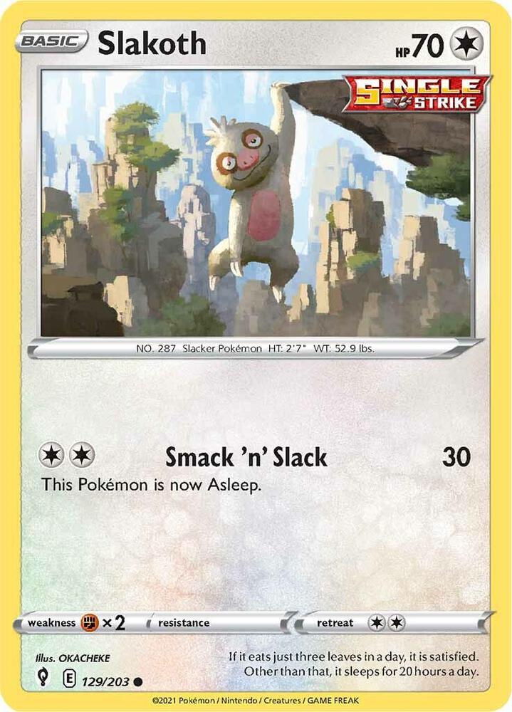 [Reverse Holo] EVS 129/203 Slakoth C