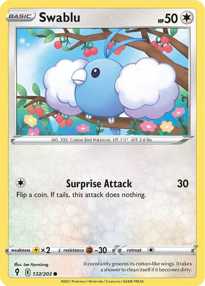 [Reverse Holo] EVS 132/203 Swablu C