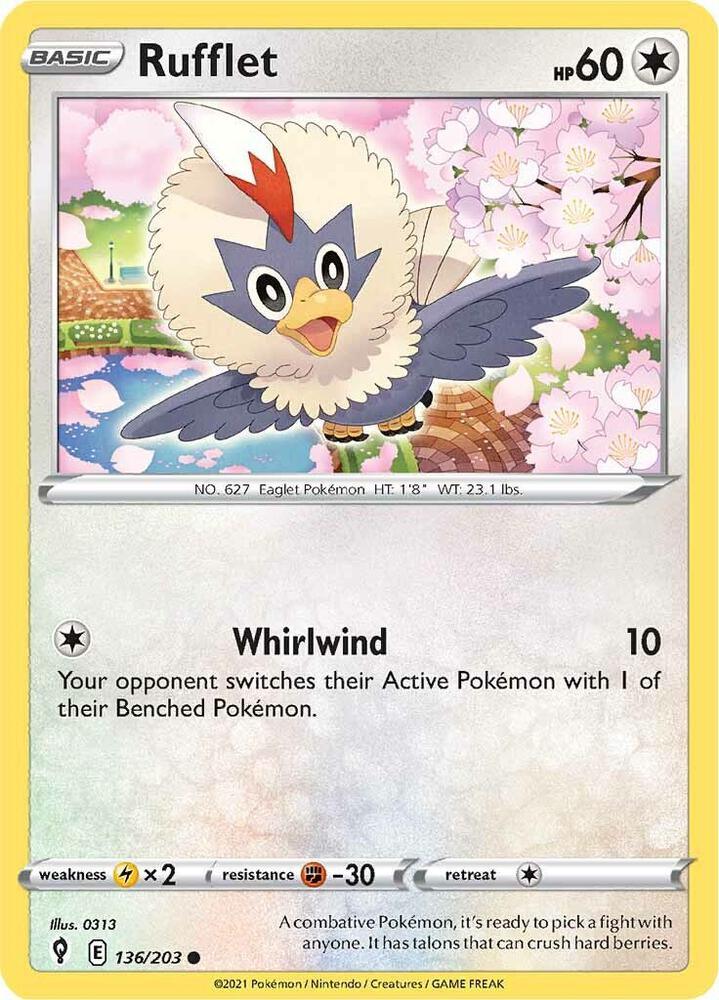 [Reverse Holo] EVS 136/203 Rufflet C
