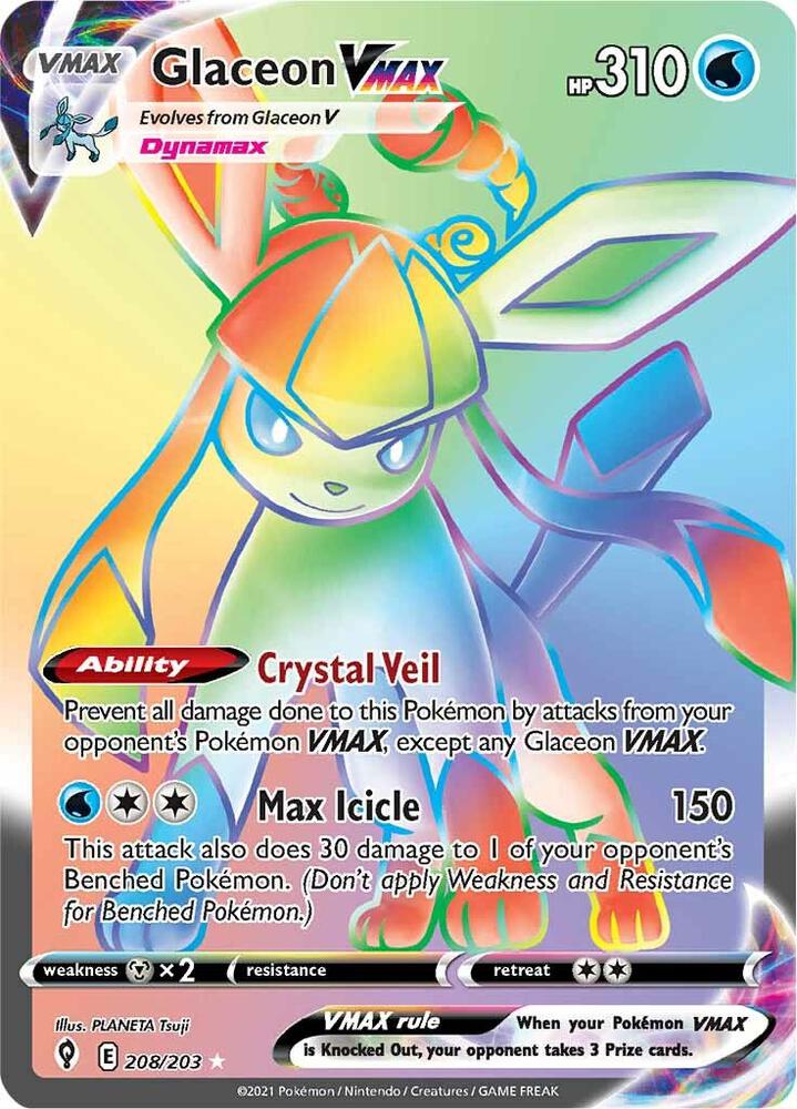 EVS 208/203 Glaceon VMAX SR