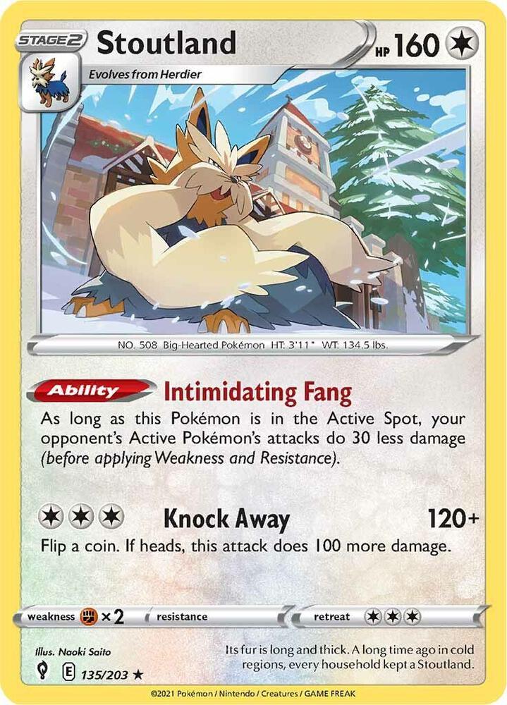 [Reverse Holo] EVS 135/203 Stoutland R
