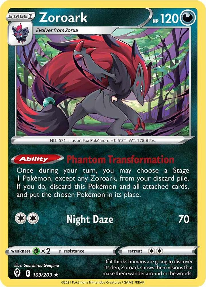 [Reverse Holo] EVS 103/203 Zoroark RH