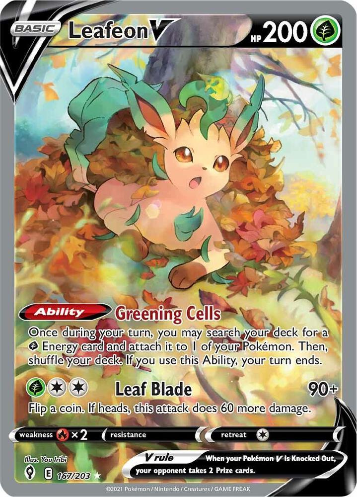EVS 167/203 Leafeon V SR