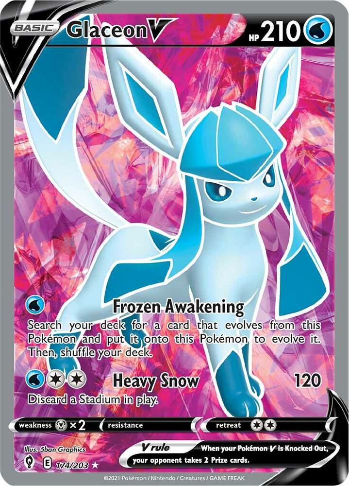 EVS 174/203 Glaceon V SR
