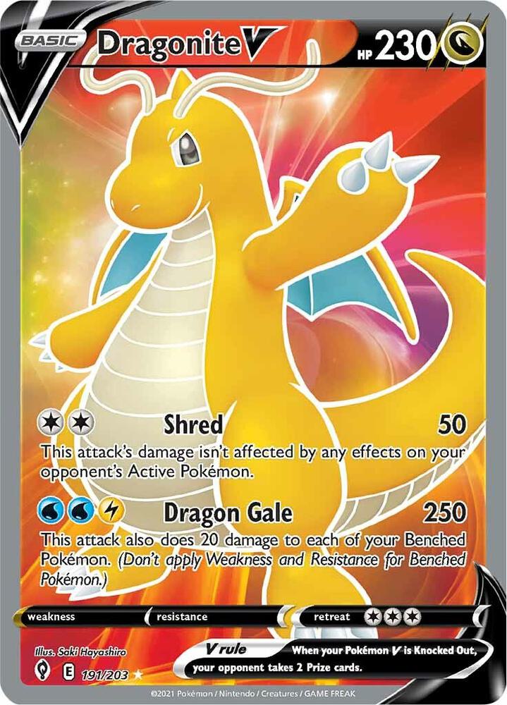 EVS 191/203 Dragonite V SR