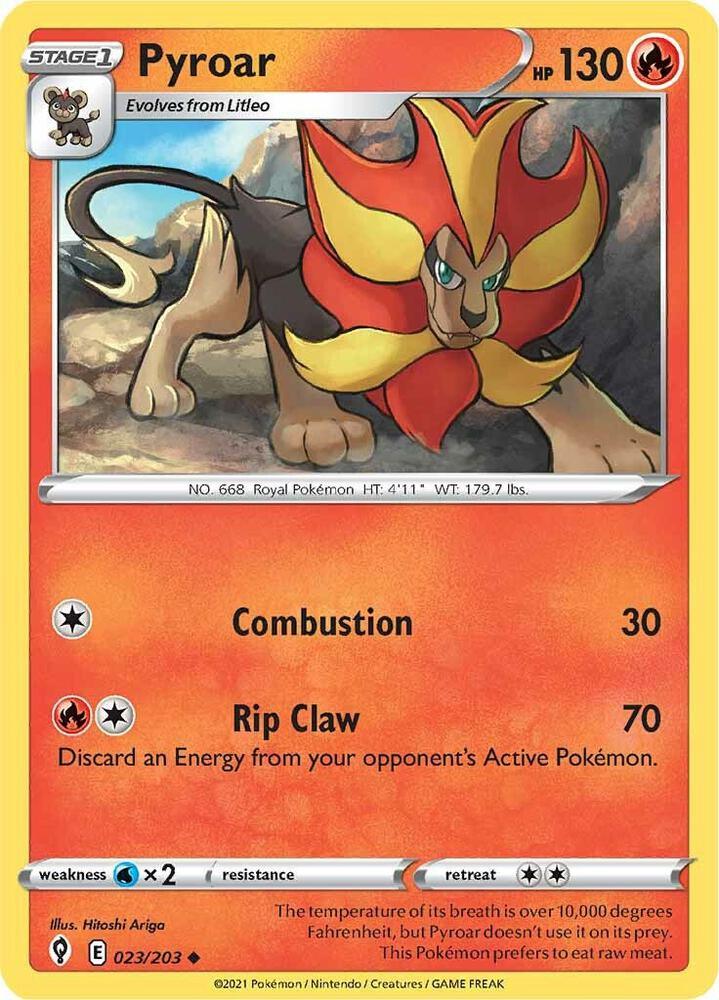 [Reverse Holo] EVS 023/203 Pyroar U