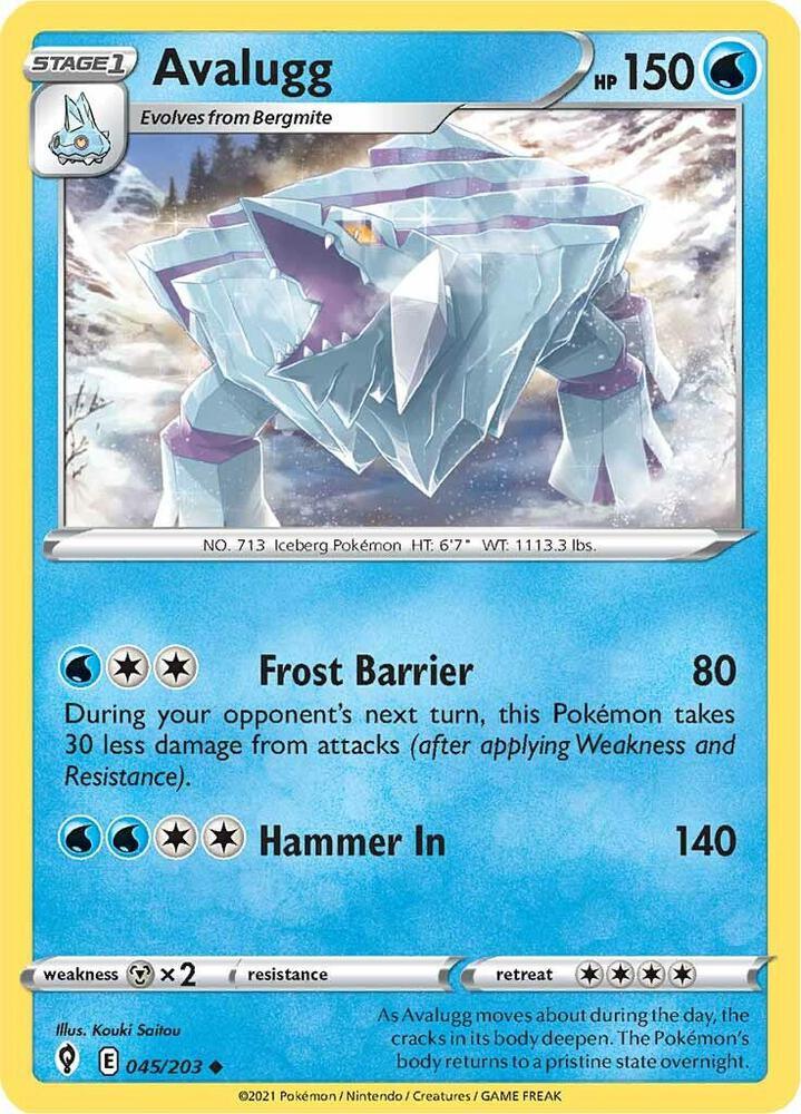 [Reverse Holo] EVS 045/203 Avalugg U