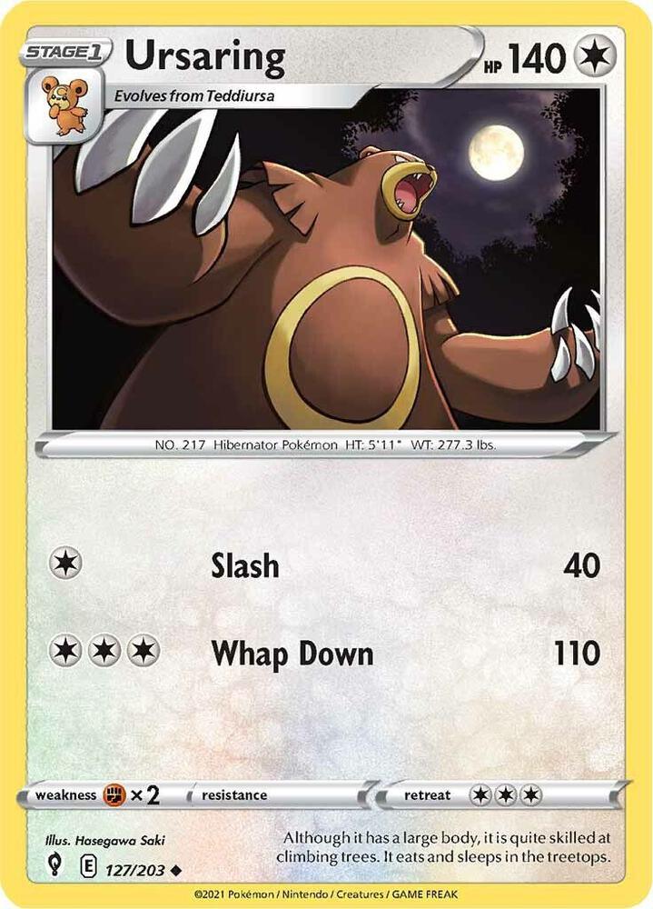 [Reverse Holo] EVS 127/203 Ursaring U