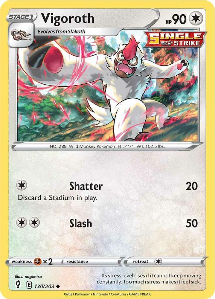 [Reverse Holo] EVS 130/203 Vigoroth U