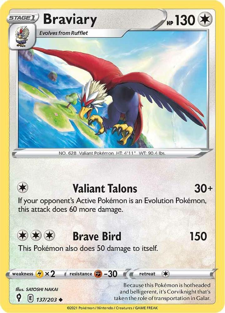 [Reverse Holo] EVS 137/203 Braviary U