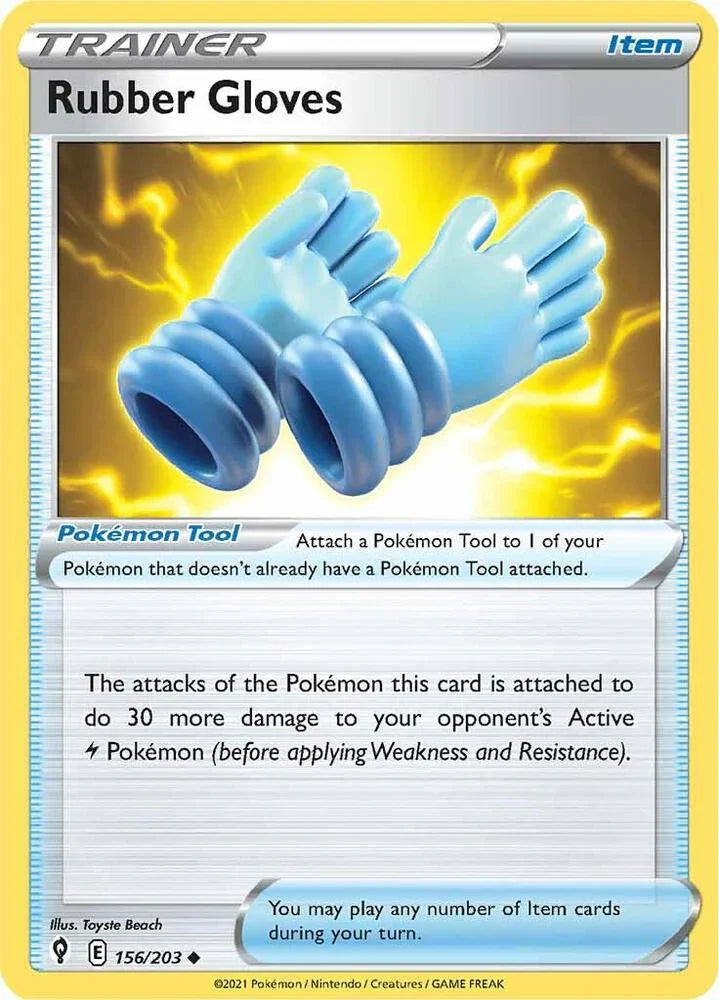 [Reverse Holo] EVS 156/203 Rubber Gloves U