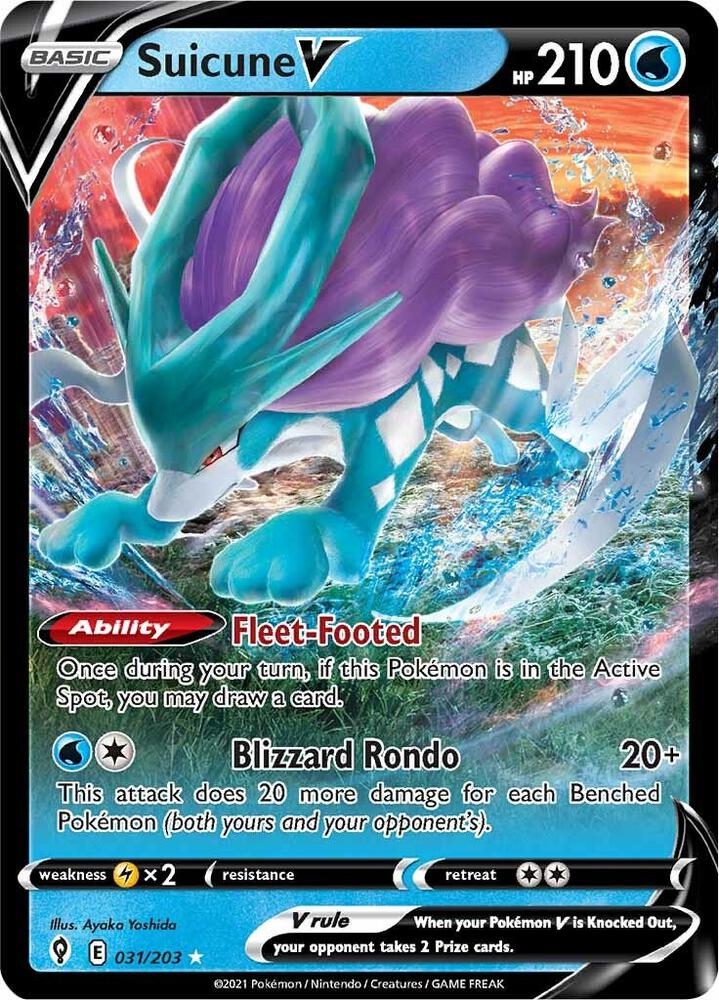 EVS 031/203 Suicune V SR