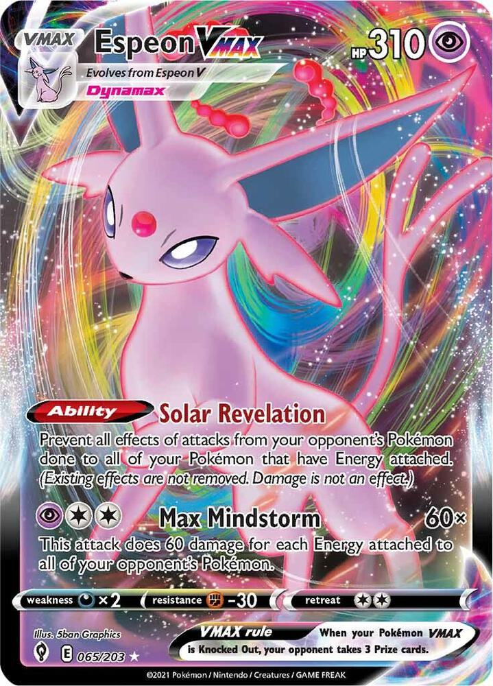 EVS 065/203 Espeon VMAX SR