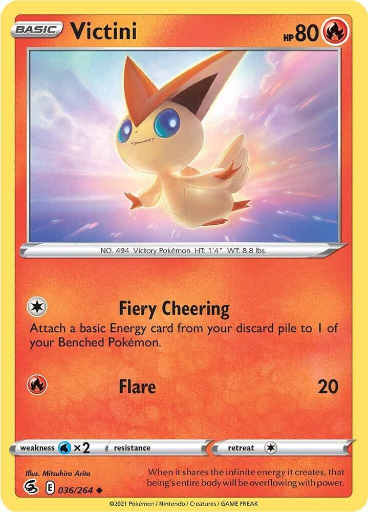 [Reverse Holo] FST 036/264 Victini U