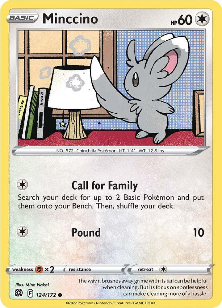 [Reverse Holo] BRS 124/172 Minccino C