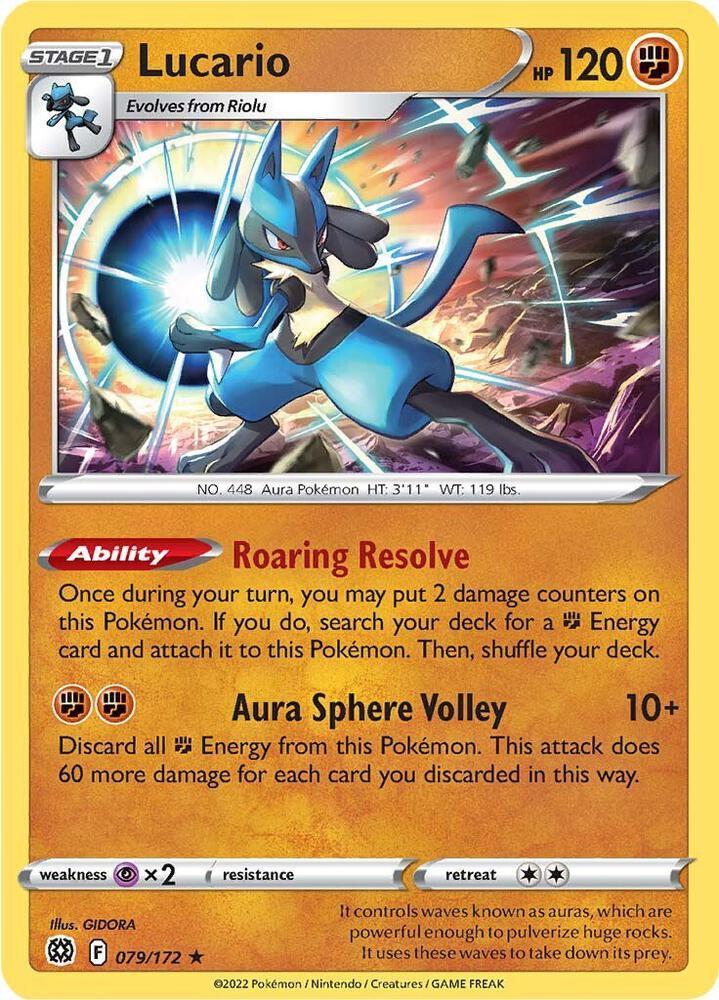 [Reverse Holo] BRS 079/172 Lucario RH