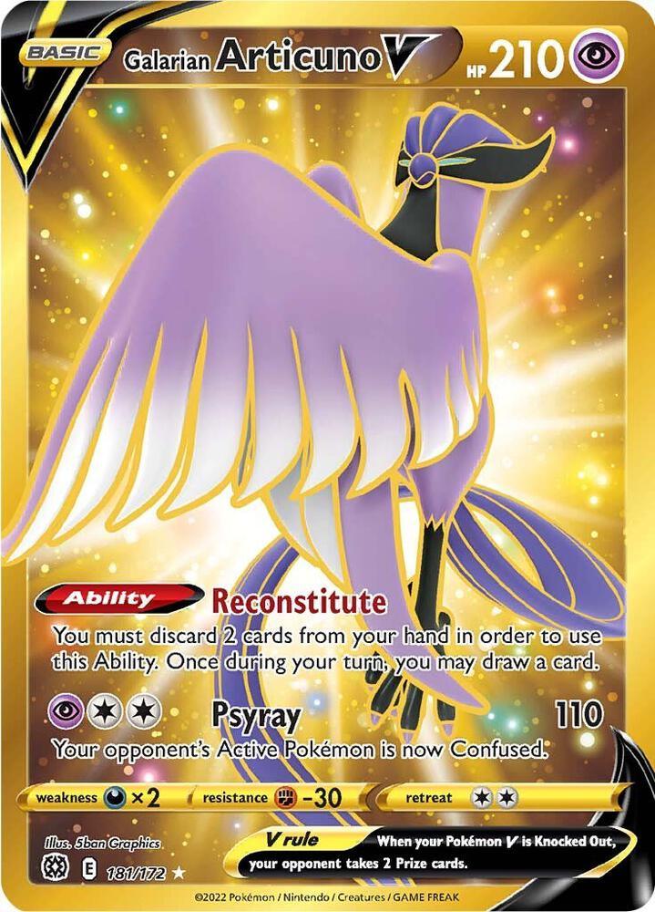 BRS 181/172 Galarian Articuno V SR