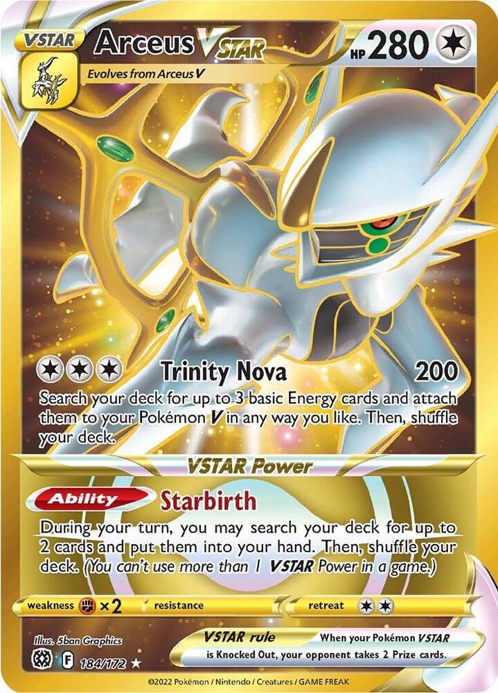 BRS 184/172 Arceus VSTAR SR