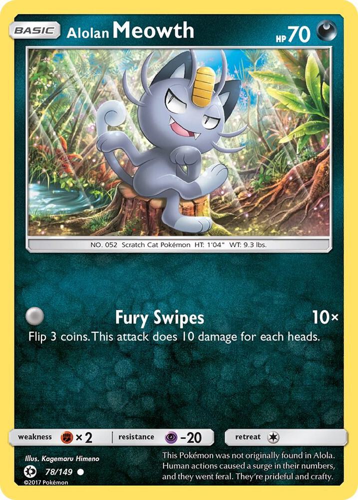 SUM 78/149 Alolan Meowth C