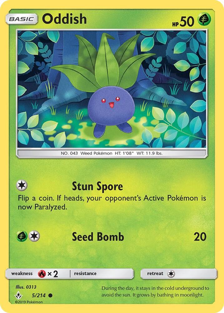 [Reverse Holo] UNB 5/214 Oddish C