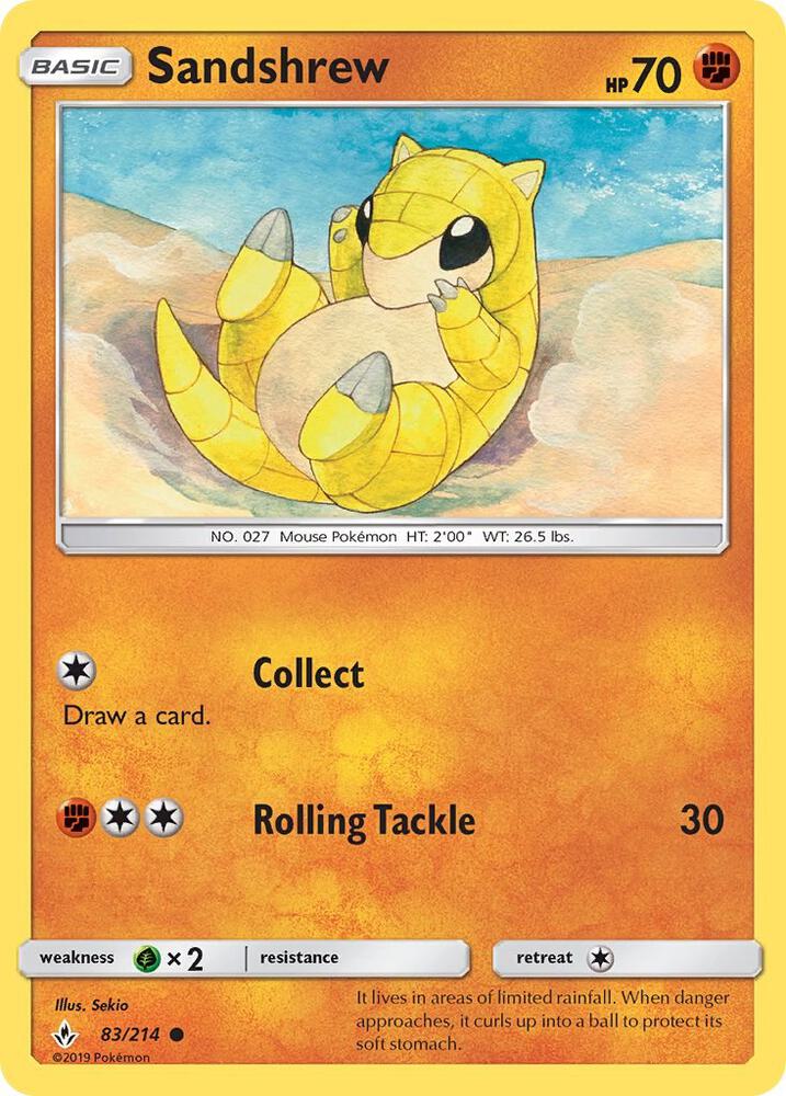 [Reverse Holo] UNB 83/214 Sandshrew C