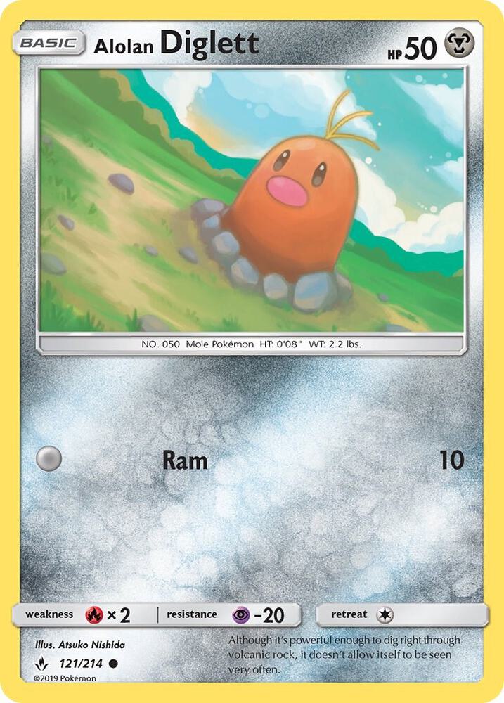 [Reverse Holo] UNB 121/214 Alolan Diglett C