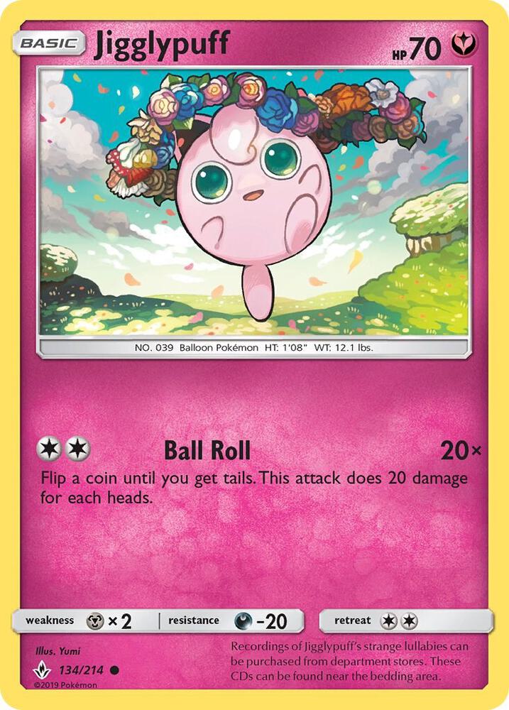 [Reverse Holo] UNB 134/214 Jigglypuff C