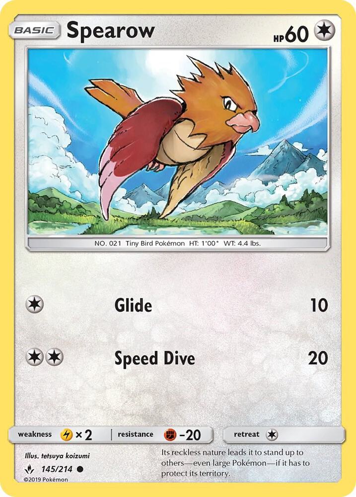 [Reverse Holo] UNB 145/214 Spearow C