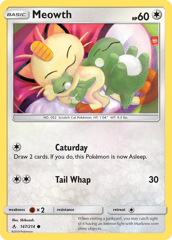 [Reverse Holo] UNB 147/214 Meowth C