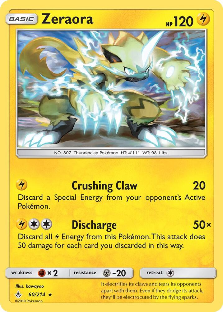 [Reverse Holo] UNB 60/214 Zeraora R