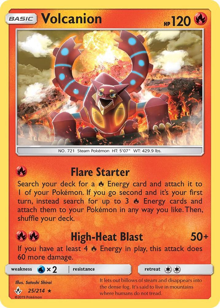 [Reverse Holo] UNB 25/214 Volcanion RH