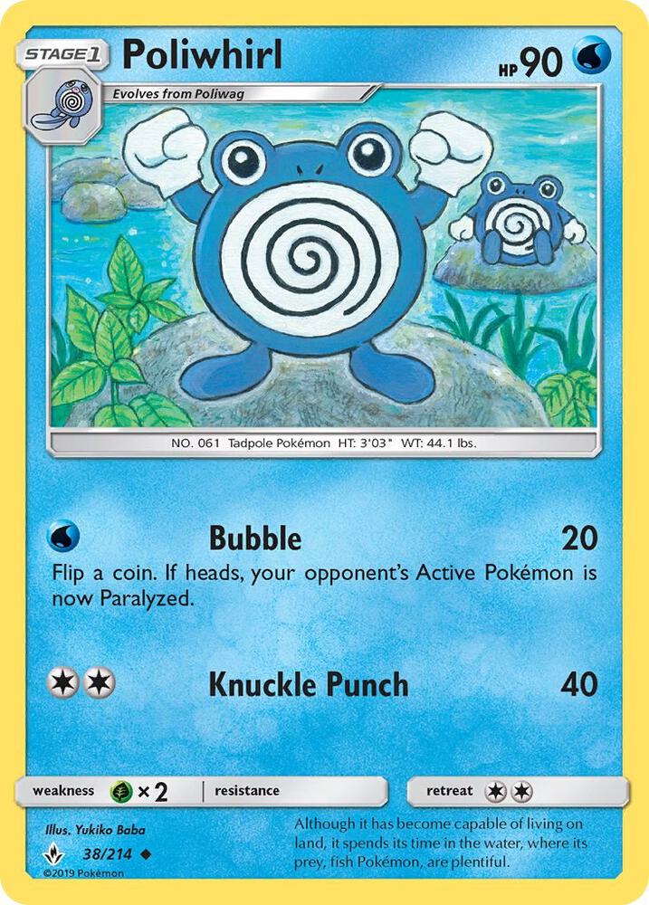 [Reverse Holo] UNB 38/214 Poliwhirl U