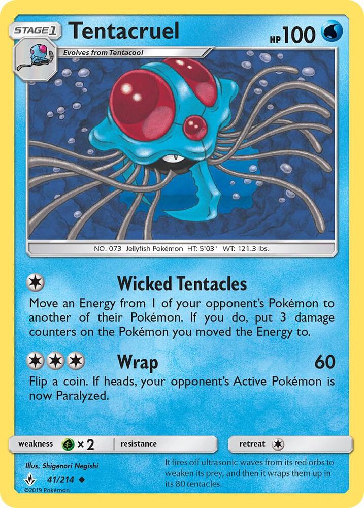 [Reverse Holo] UNB 41/214 Tentacruel U