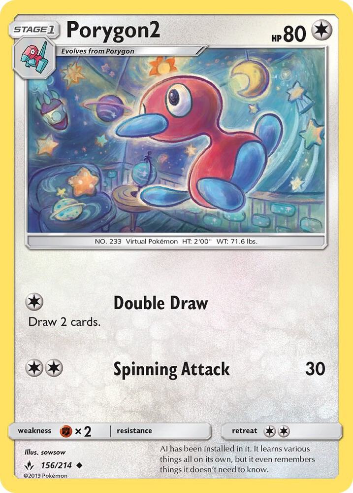 [Reverse Holo] UNB 156/214 Porygon2 U
