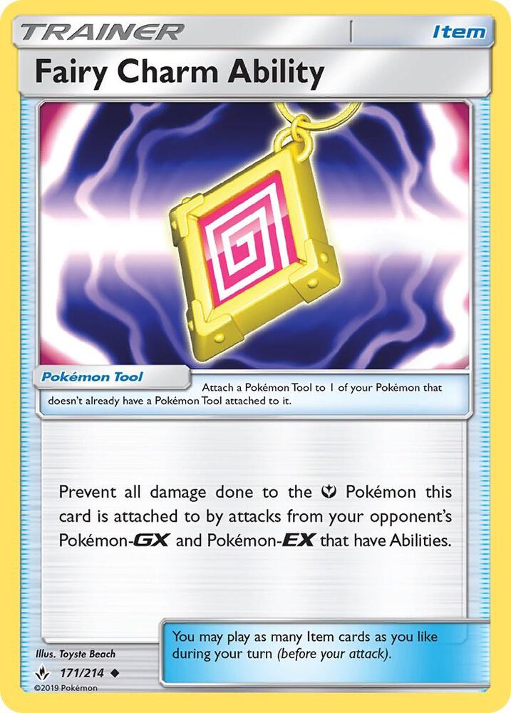 [Reverse Holo] UNB 171/214 Fairy Charm Ability U