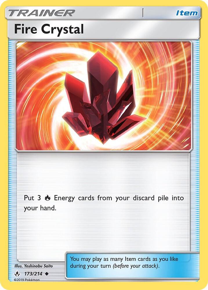 [Reverse Holo] UNB 173/214 Fire Crystal U