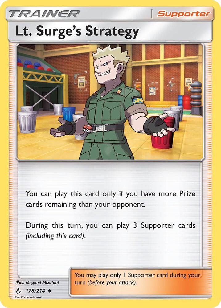 [Reverse Holo] UNB 178/214 Lt. Surge's Strategy U
