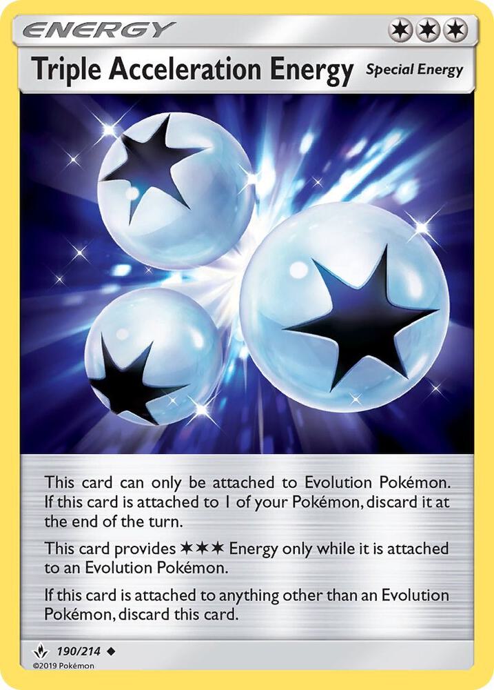 [Reverse Holo] UNB 190/214 Triple Acceleration Energy U
