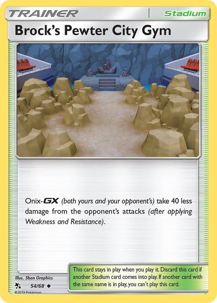 [Reverse Holo] HIF 54/68 Brock's Pewter City Gym U